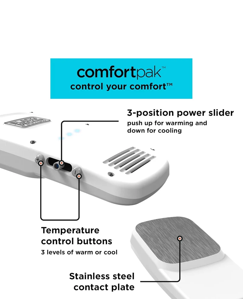 BLACK+DECKER Comfortpak, Wearable Cooling and Heating Device, Cloud White (BCWCC101-10)