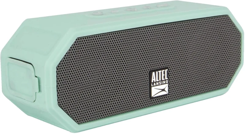 Altec Lansing LifeJacket H2O 4 - Waterproof Bluetooth Speaker, Durable & Portable Speaker with Voice Assistant, 10 Hour Battery Life & 100 Foot Range, Mint