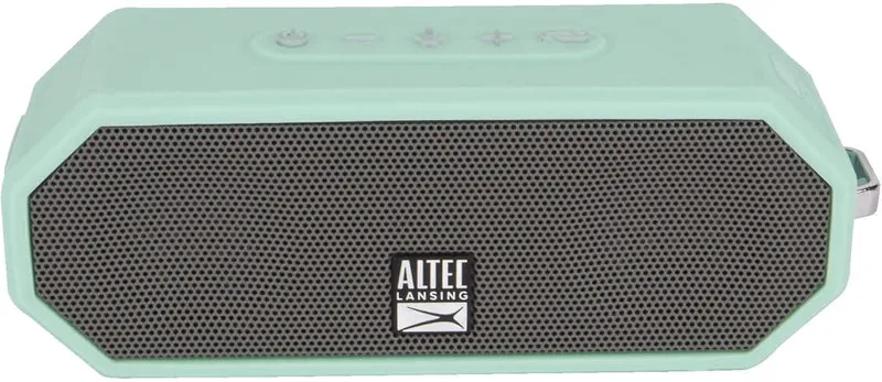 Altec Lansing LifeJacket H2O 4 - Waterproof Bluetooth Speaker, Durable & Portable Speaker with Voice Assistant, 10 Hour Battery Life & 100 Foot Range, Mint