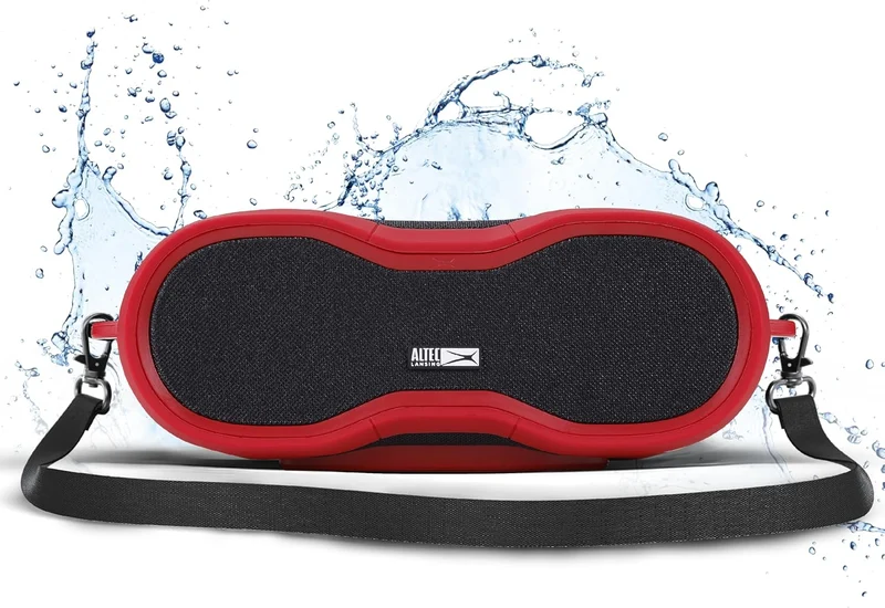 Altec Lansing BoomJacket XL Wireless Bluetooth Speaker, Magnetic Waterproof Speaker, IPX7 Outdoor Speaker with 24H Playtime, Portable Speaker with Carabiner, Mountable, Quick Charge