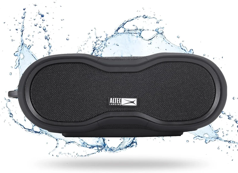 Altec Lansing BoomJacket XL Wireless Bluetooth Speaker, Magnetic Waterproof Speaker, IPX7 Outdoor Speaker with 24H Playtime, Portable Speaker with Carabiner, Mountable, Quick Charge