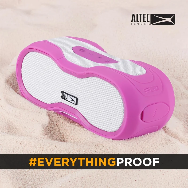 Altec Lansing BoomJacket XL Wireless Bluetooth Speaker, Magnetic Waterproof Speaker, IPX7 Outdoor Speaker with 24H Playtime, Portable Speaker with Carabiner, Mountable, Quick Charge