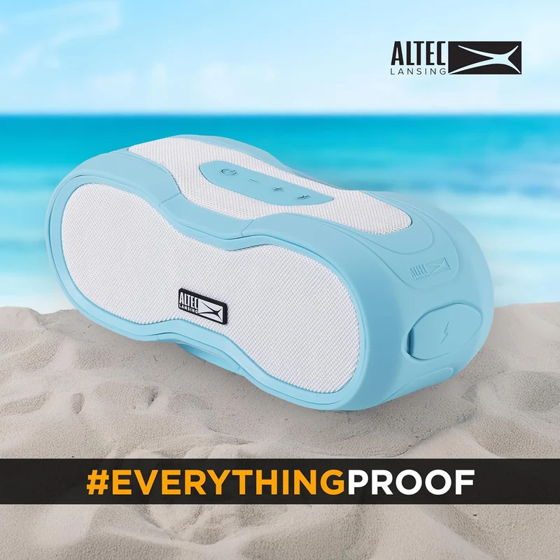 Altec Lansing BoomJacket XL Wireless Bluetooth Speaker, Magnetic Waterproof Speaker, IPX7 Outdoor Speaker with 24H Playtime, Portable Speaker with Carabiner, Mountable, Quick Charge