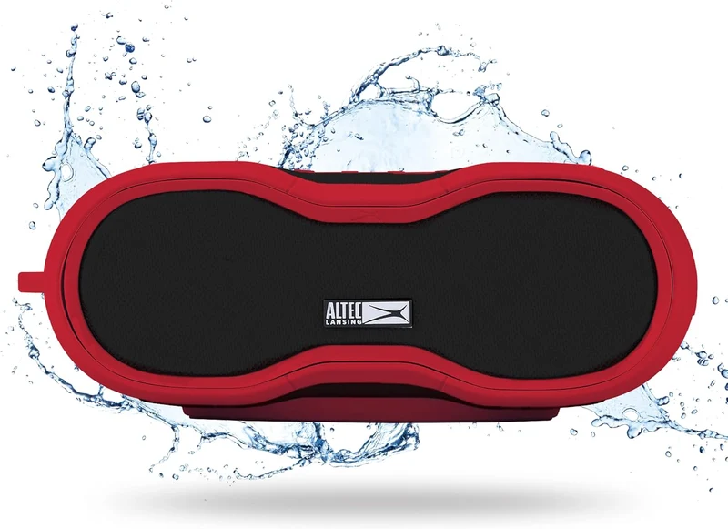 Altec Lansing BoomJacket XL Wireless Bluetooth Speaker, Magnetic Waterproof Speaker, IPX7 Outdoor Speaker with 24H Playtime, Portable Speaker with Carabiner, Mountable, Quick Charge