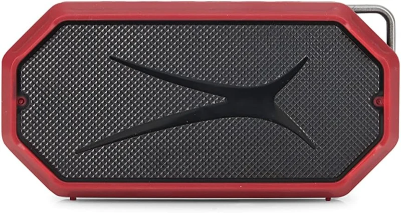 Altec Lansing - HydraMini Wireless Bluetooth Speaker, IP67 Waterproof USB C Rechargeable Battery with 6 Hours Playtime, Compact, Shockproof, Snowproof, Everything Proof (True Red)
