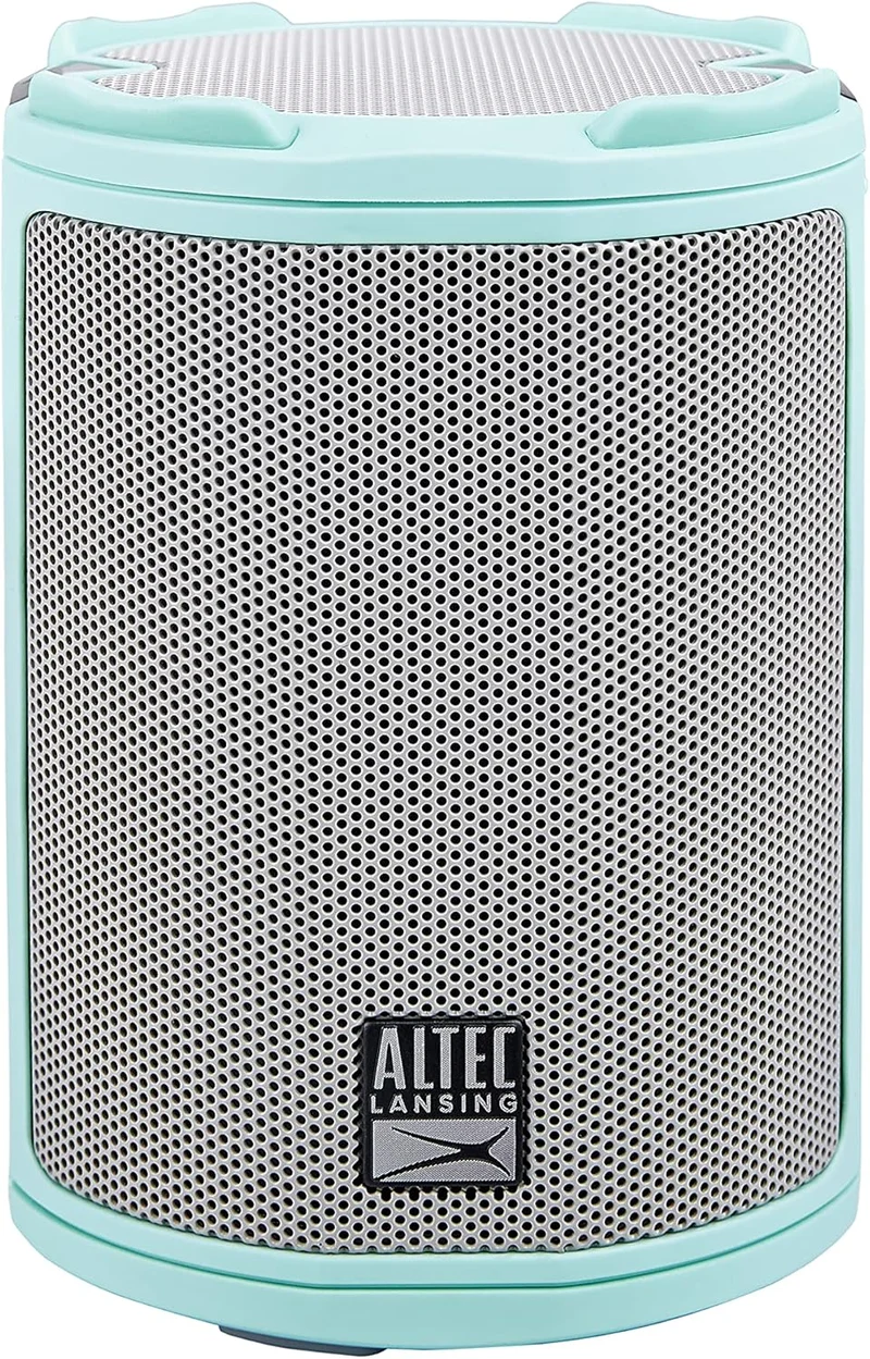 Altec Lansing - HydraMotion Wireless Bluetooth Speaker with 360 Degree Sound, Portable IP67 Waterproof for Outdoors, Shockproof, Snowproof, Everything Proof, 12 Hour Playtime (Mint Green)