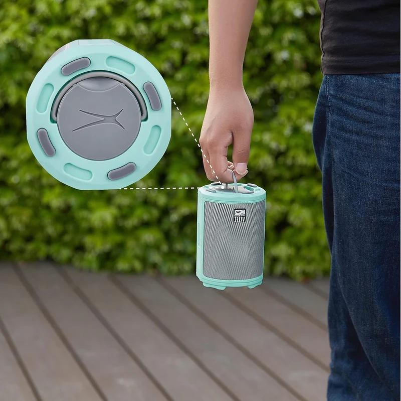 Altec Lansing - HydraMotion Wireless Bluetooth Speaker with 360 Degree Sound, Portable IP67 Waterproof for Outdoors, Shockproof, Snowproof, Everything Proof, 12 Hour Playtime (Mint Green)
