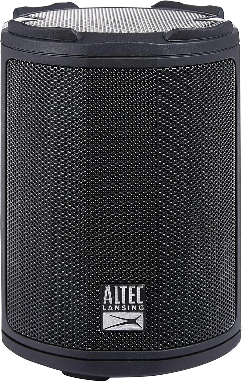 Altec Lansing - HydraMotion Wireless Bluetooth Speaker with 360 Degree Sound, Portable IP67 Waterproof for Outdoors, Shockproof, Snowproof, Everything Proof, 12 Hour Playtime (Black)