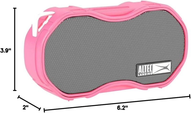Altec Lansing Baby Boom XL - Waterproof Bluetooth Speaker, Wireless & Portable Speaker for Travel & Outdoor Use, Deep Bass & Loud Sound, 1 Pack, Red