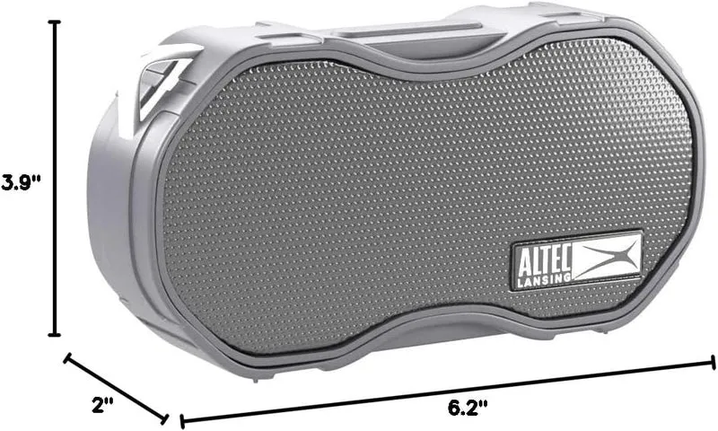 Altec Lansing Baby Boom XL - Waterproof Bluetooth Speaker, Wireless & Portable for Travel & Outdoor Use, Deep Bass & Loud Sound, 1 Pack, Black