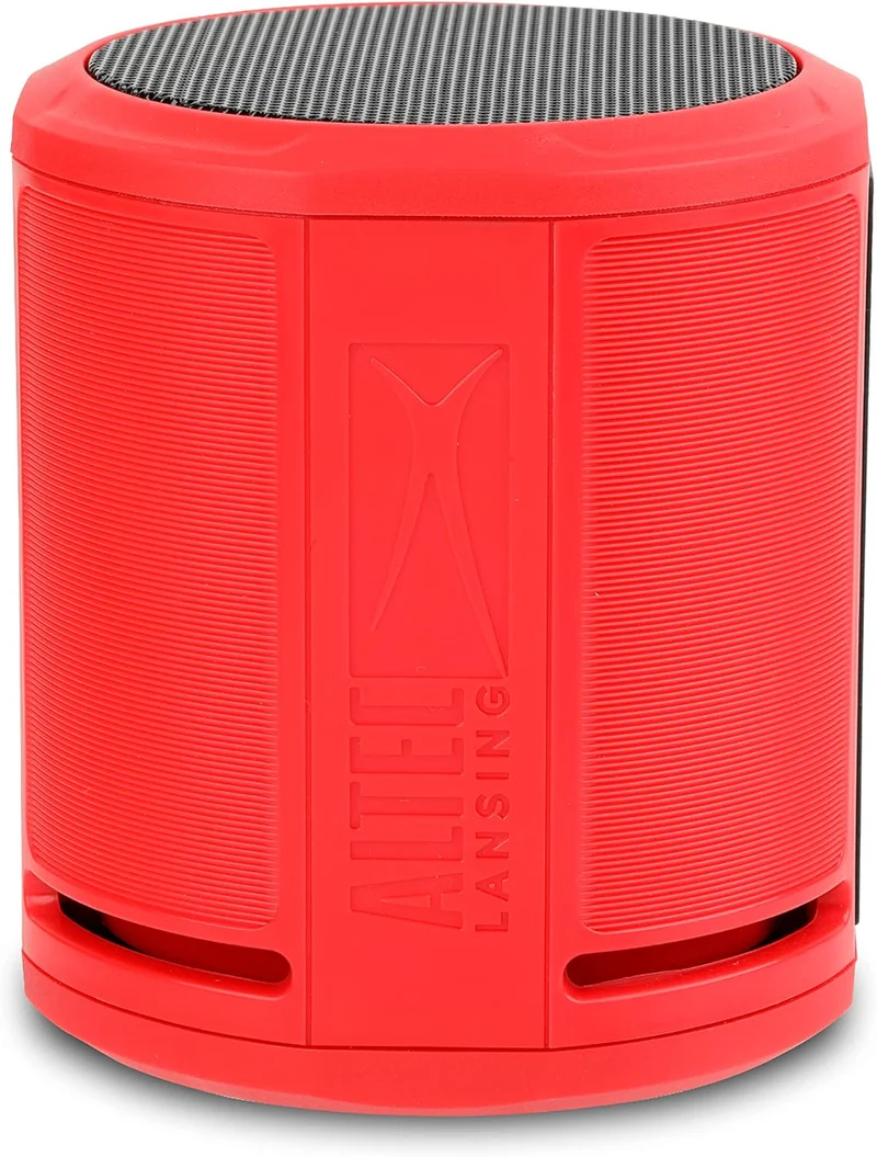 Altec Lansing HydraOrbit - Waterproof Bluetooth Speaker, Lightweight & Portable Speaker for Travel & Outdoor Use, Red