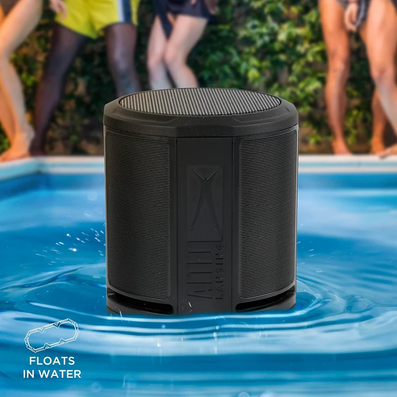 Altec Lansing HydraOrbit - Waterproof Bluetooth Speaker, Lightweight & Portable Speaker for Travel & Outdoor Use, Black