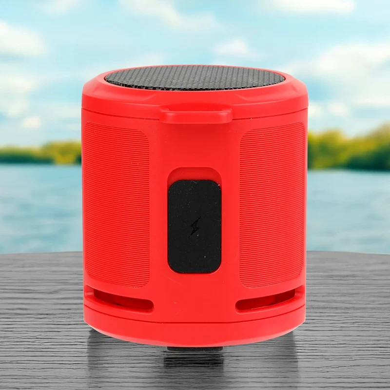 Altec Lansing HydraMicro - Waterproof Bluetooth Speaker, Lightweight & Portable Speaker for Travel & Outdoor Use, Red