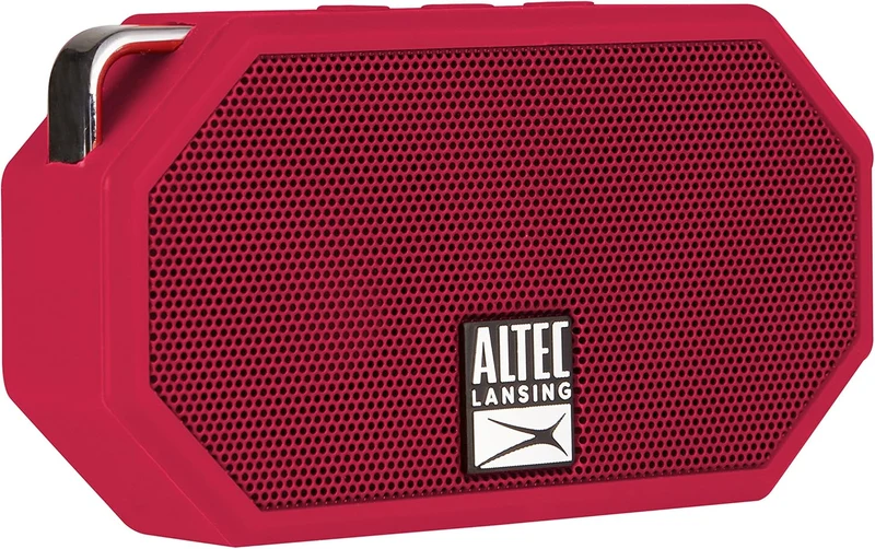 Altec Lansing Mini H2O - Waterproof Bluetooth Speaker, IP67 Certified & Floats in Water, Compact & Portable Speaker for Hiking, Camping, Pool, and Beach, Red