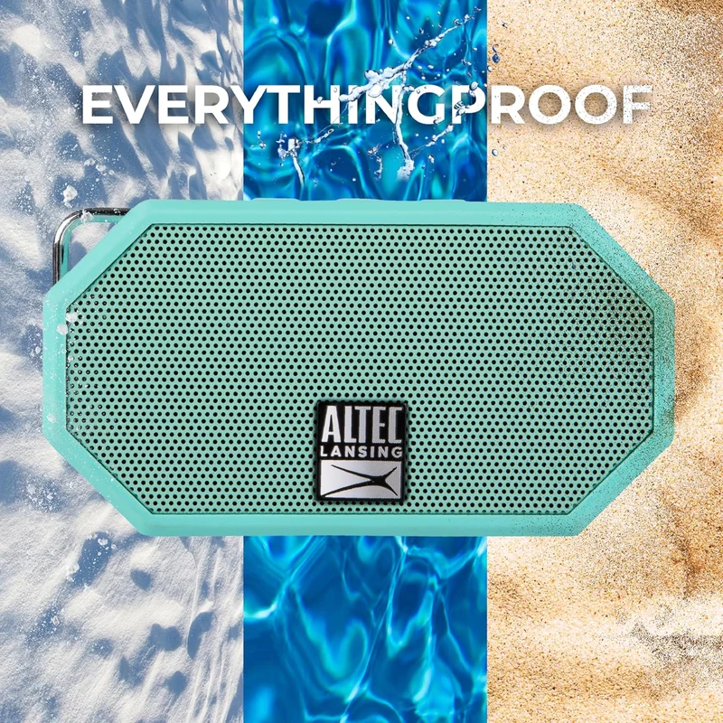 Altec Lansing Mini H2O - Waterproof Bluetooth Speaker, IP67 Certified & Floats in Water, Compact & Portable Speaker for Hiking, Camping, Pool, and Beach