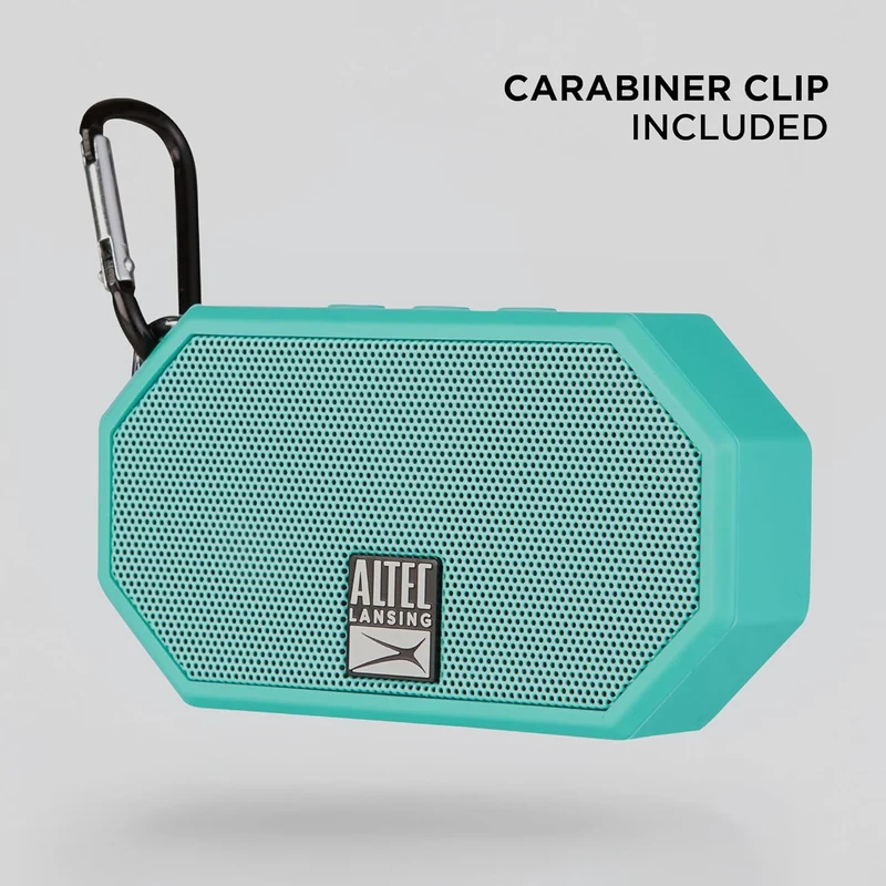 Altec Lansing Mini H2O - Waterproof Bluetooth Speaker, IP67 Certified & Floats in Water, Compact & Portable Speaker for Hiking, Camping, Pool, and Beach