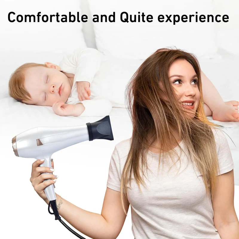 CONFU Hair Dryer, Professional Ionic Salon Blow Dryer with Diffuser for Women and Men, 5X Fast Drying, Powerful and Quiet Hair Blow Dryer for Fast & Easy Styling (1875 Watts)
