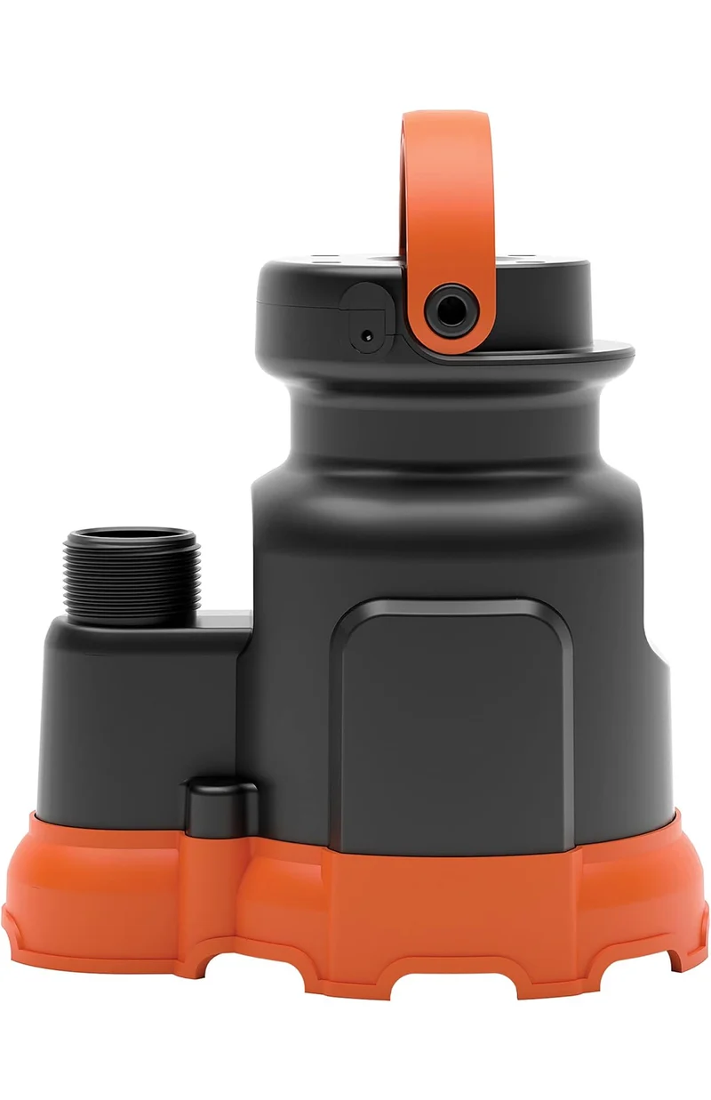 Black+Decker 1/6 HP Submersible Water/Utility Pump, Pumps up to 2000 GPH