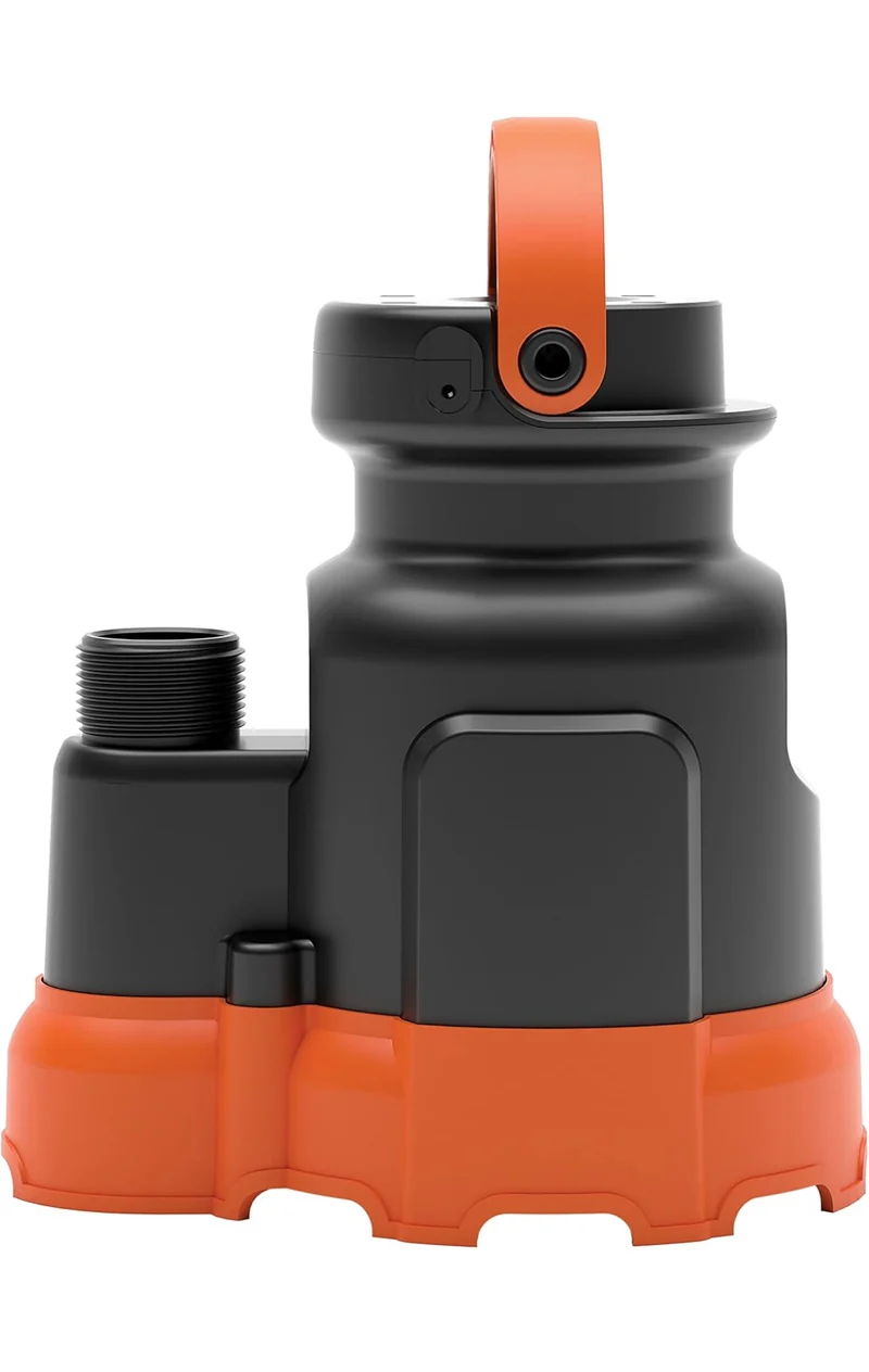 Black+Decker 1/3 HP Submersible Water/Utility Pump, Pumps up to 2500 GPH