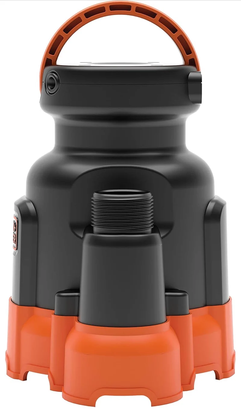Black+Decker 1/3 HP Submersible Water/Utility Pump, Pumps up to 2500 GPH