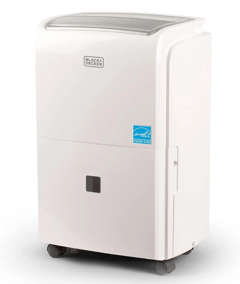 BLACK+DECKER 1500 Sq. Ft. Dehumidifier for Medium to Large Spaces and Basements, Energy Star Certified, Portable, BDT20WTB