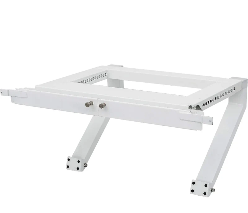 Top Shelf TSB-2438 Universal Heavy Duty Window Air Conditioner AC Support Bracket -Holds Up to 225 lbs., No Drilling or Tools Required, White