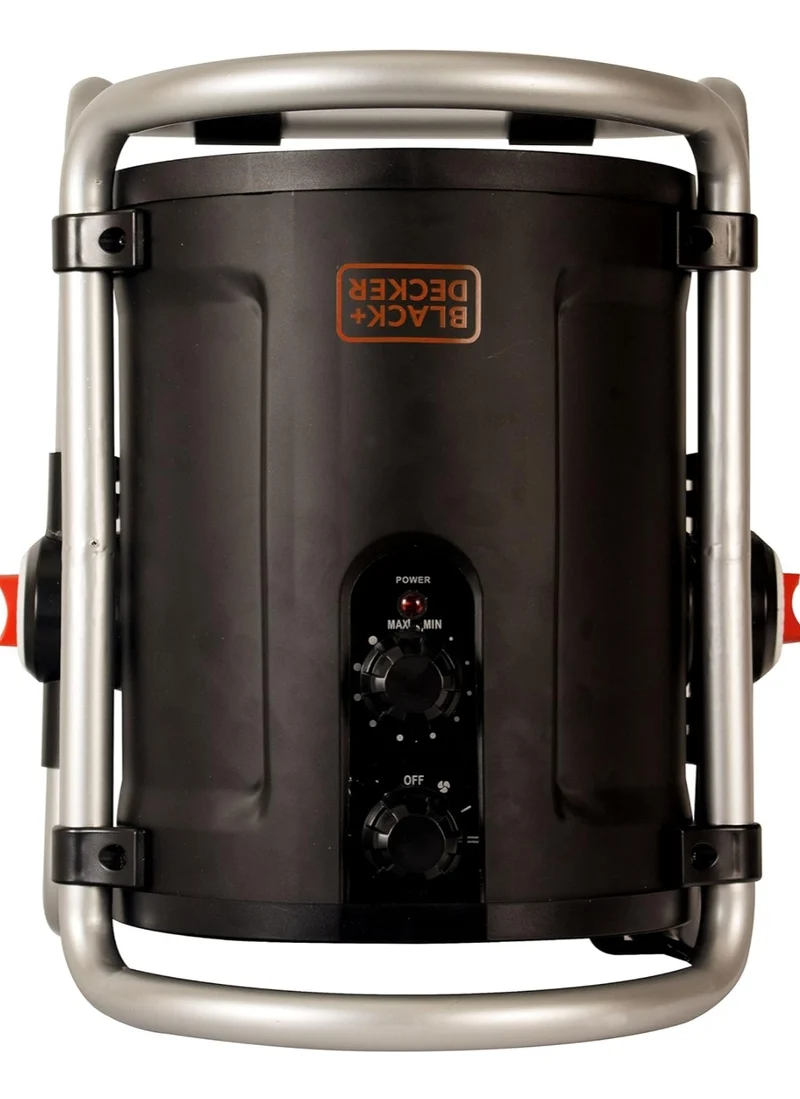 BLACK+DECKER 1500W Space Heater, Room Heater with Low, Medium & Fan Settings & Carry Handle for Transportation