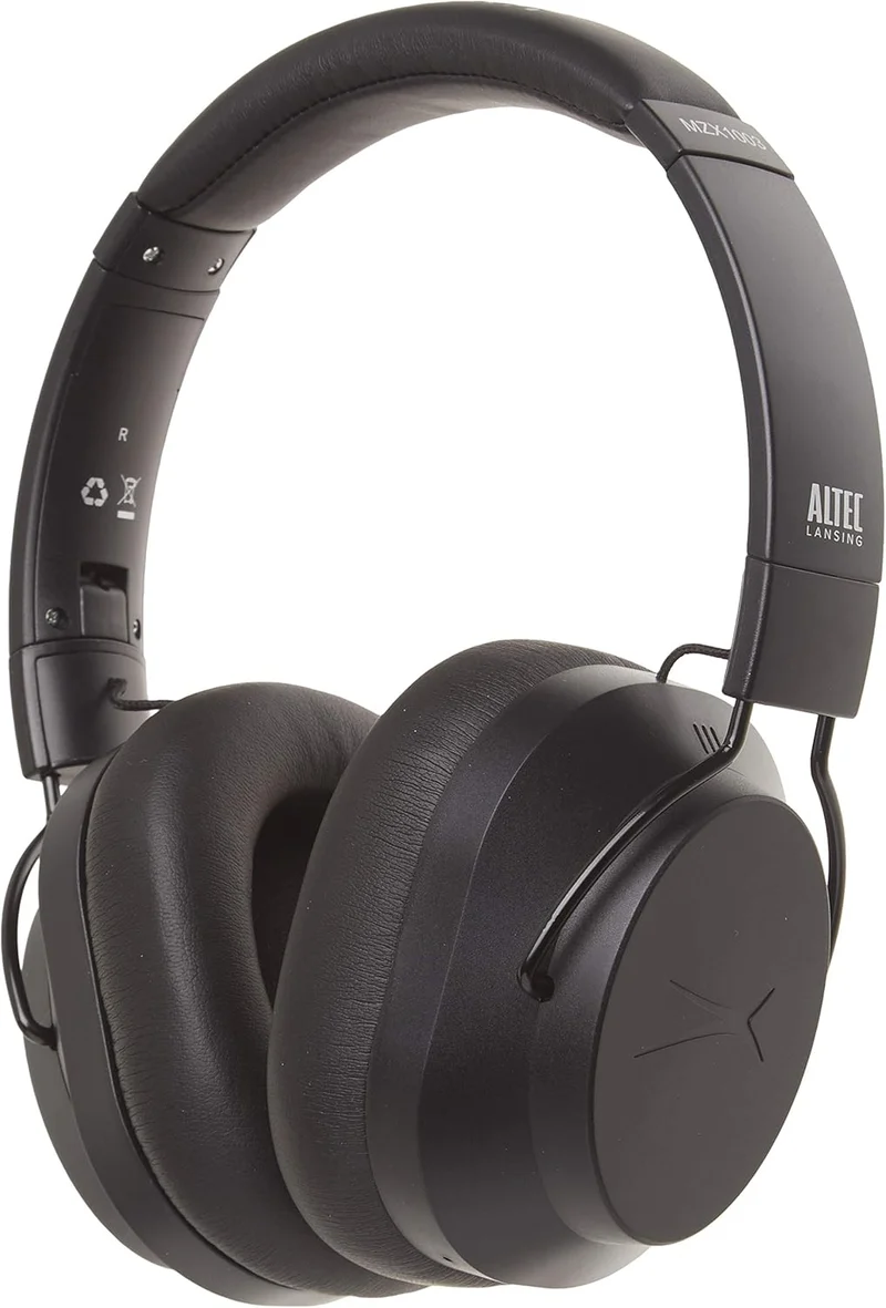 Altec Lansing Whisper Active Noise Cancelling Headphones - Black