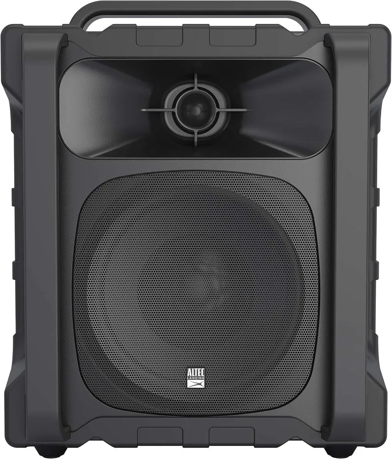 Altec Lansing Sonic Boom - Waterproof Bluetooth Speaker with Phone Charger, IP67 Outdoor Speaker, 3 USB Charging Ports, 50 Foot Range & 20 Hours Battery Life