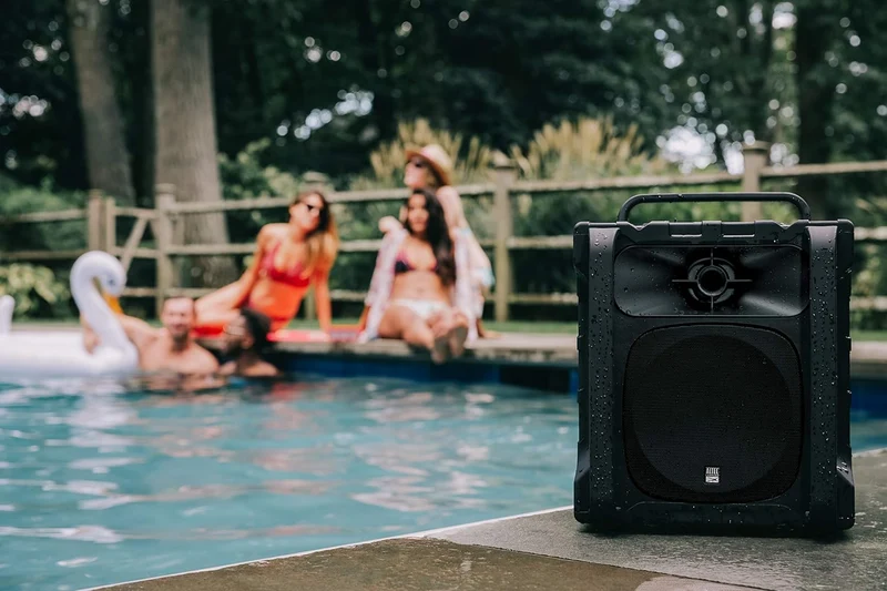 Altec Lansing Sonic Boom - Waterproof Bluetooth Speaker with Phone Charger, IP67 Outdoor Speaker, 3 USB Charging Ports, 50 Foot Range & 20 Hours Battery Life