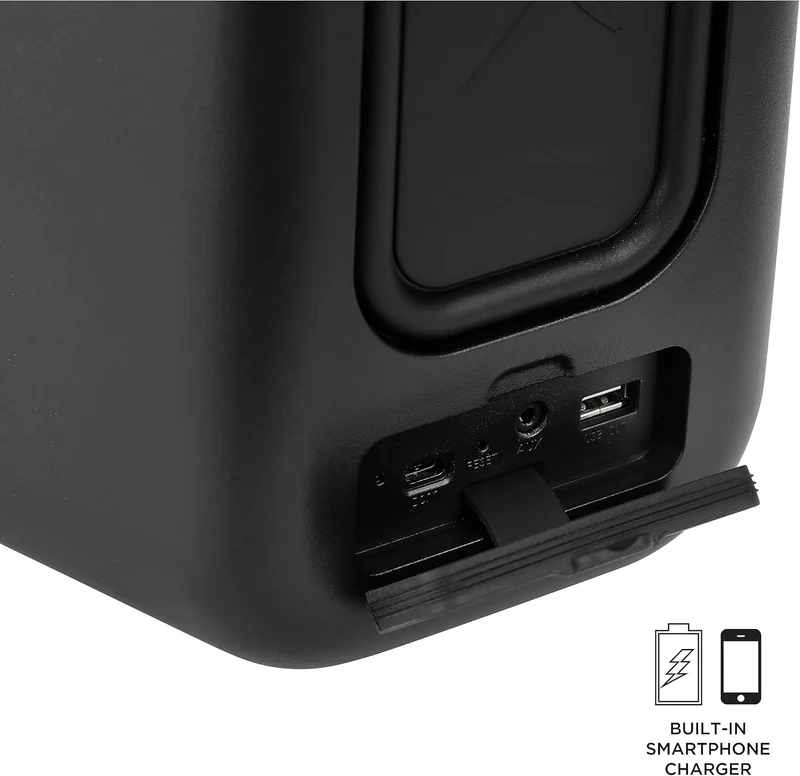 Altec Lansing Shockwave Wireless Speaker 60W Bluetooth speakerwith a Long Lasting 6 Hour Battery, Multi LED Party Modes, Multiple bass Boost Modes, Party Sync