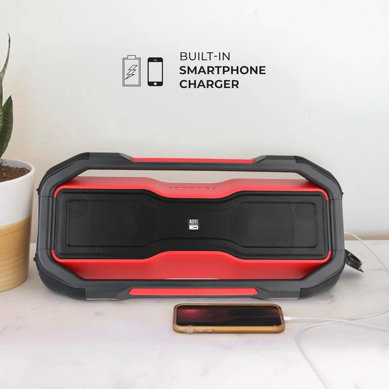 Altec Lansing ROCKBOX XL Wireless Bluetooth Speaker, Portable Waterproof with 20 Hour Playtime and 5 Illuminating LED Light Modes, Floating Wireless Speaker for Indoors and Outdoors