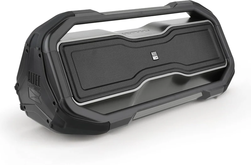 Altec Lansing ROCKBOX XL Wireless Bluetooth Speaker, Portable Waterproof Speaker with 20 Hour Playtime and 5 Illuminating LED Light Modes, Floating Wireless for Indoors and Outdoors