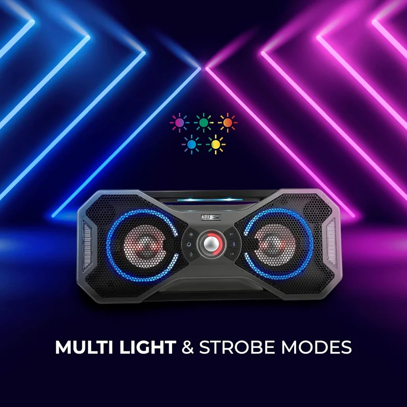 Altec Lansing Mix 2.0 - Waterproof Bluetooth Speaker with Strong Bass, Portable Speaker for Travel & Outdoor Use, 100 Foot Range & 20 Hour Playtime Visit the Altec Lansing Store