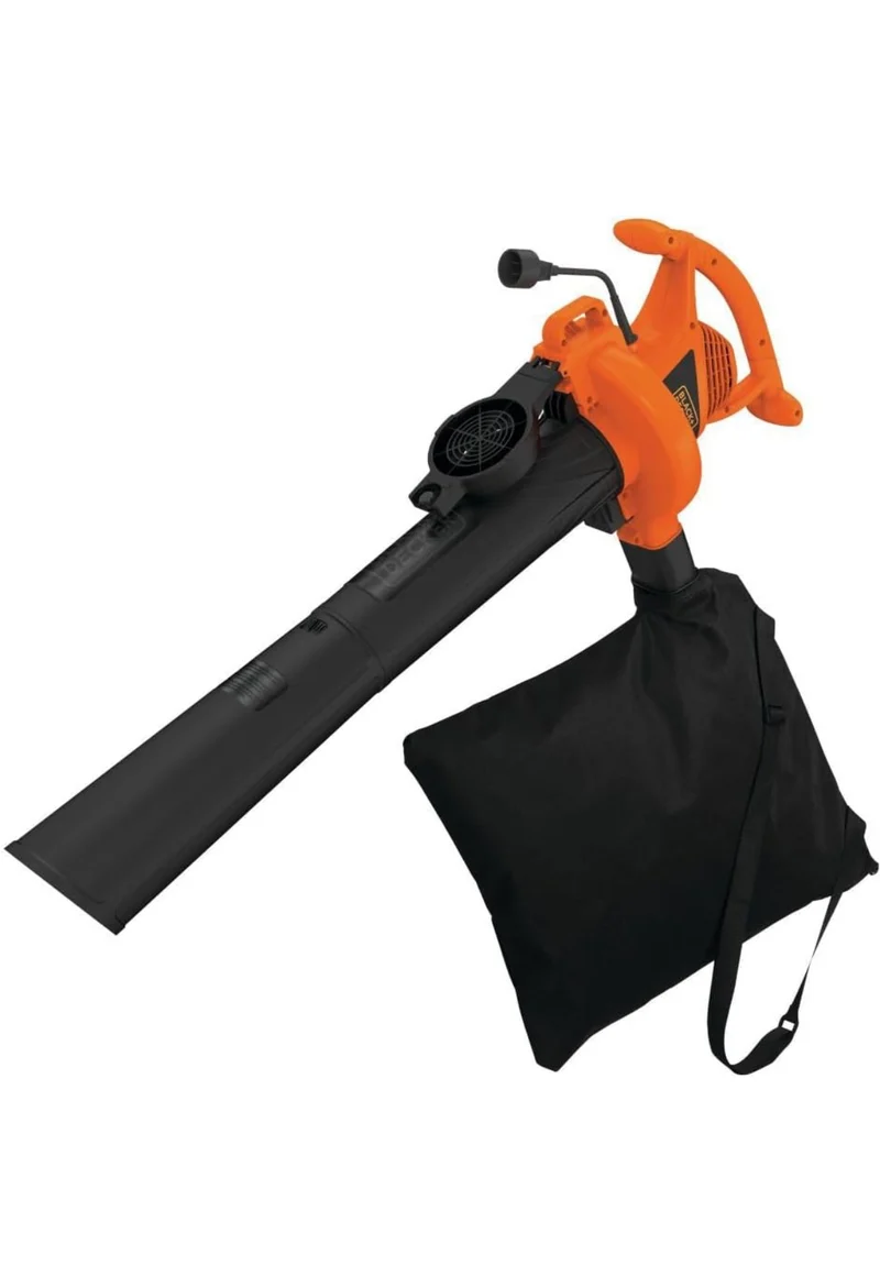 BLACK+DECKER 3-in-1 Electric Leaf Blower, Leaf Vacuum, Mulcher, 12-Amp (BV3100)