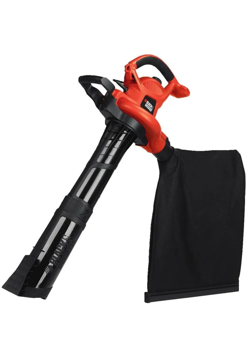 BLACK+DECKER 3-in-1 Electric Leaf Blower, Leaf Vacuum/Mulcher, Corded, 12-Amp (BV6600)