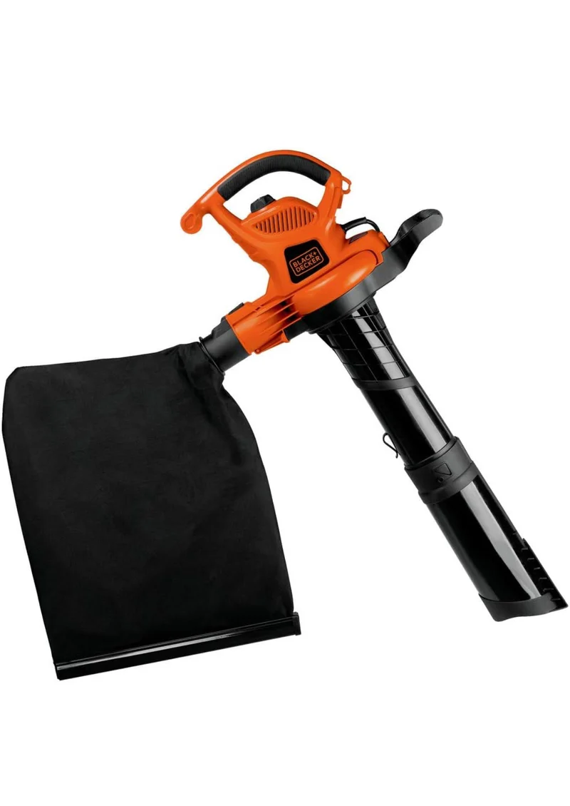 BLACK+DECKER 3-in-1 Electric Leaf Blower, Leaf Vacuum/Mulcher, Corded, 12-Amp (BV6600)