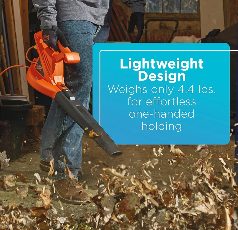 BLACK+DECKER Electric Leaf Blower, 7-Amp (LB700)