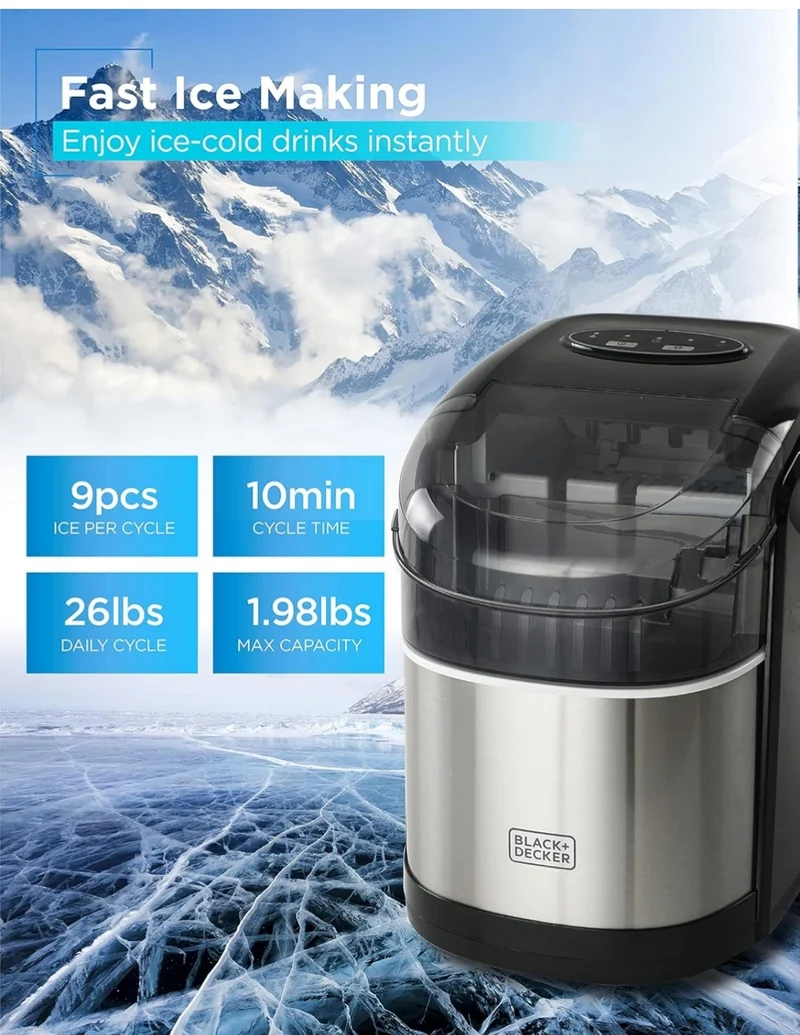 BLACK+DECKER 26 lb. Capacity Ice Maker