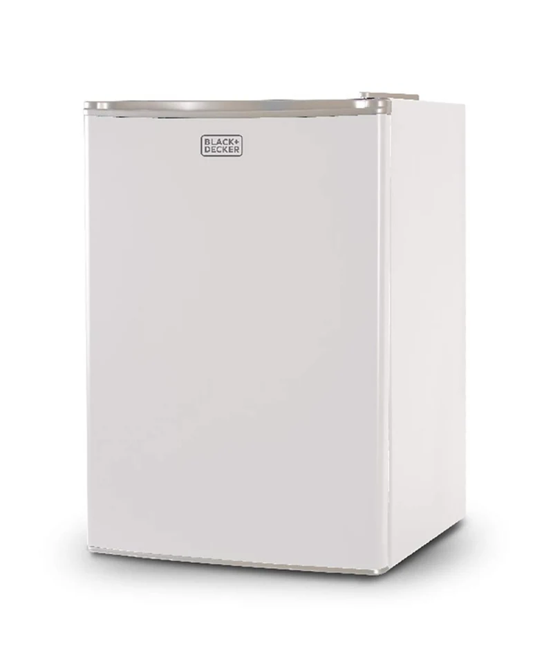 BLACK+DECKER Compact Refrigerator Energy Star Single Door Mini Fridge with Freezer, 2.5 Cubic Ft., White