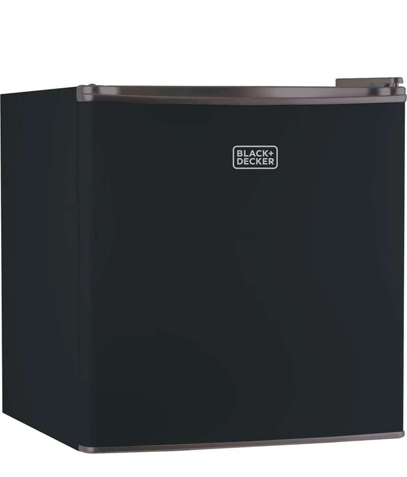 BLACK+DECKER BCRK17B Compact Refrigerator Energy Star Single Door Mini Fridge with Freezer, 1.7 Cubic Feet, Black