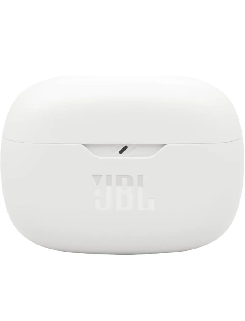 JBL Vibe Beam 2 - True Wireless Noise Cancelling Earbuds Pure Bass Sound & Smart Ambient Technology, 4mics for Crisp, Clear Calls, up to 40Hrs of Playback, IP54 Dust & Water Resistant (White)