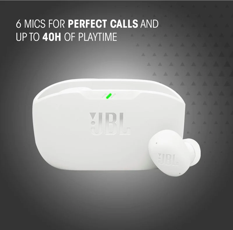 JBL Vibe Buds 2 - True Wireless Noise Cancelling Earbuds Pure Bass Sound & Smart Ambient Technology - (Pink)