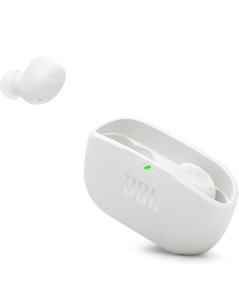 JBL Vibe Buds 2 - True Wireless Noise Cancelling Earbuds Pure Bass Sound & Smart Ambient Technology - (White)