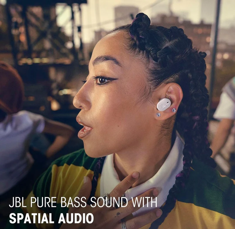 JBL Tune Buds 2 - True Wireless Noise Cancelling Earbuds Spatial Sound and Smart Ambient Technology P54 Dust & Water Resistant (Black)