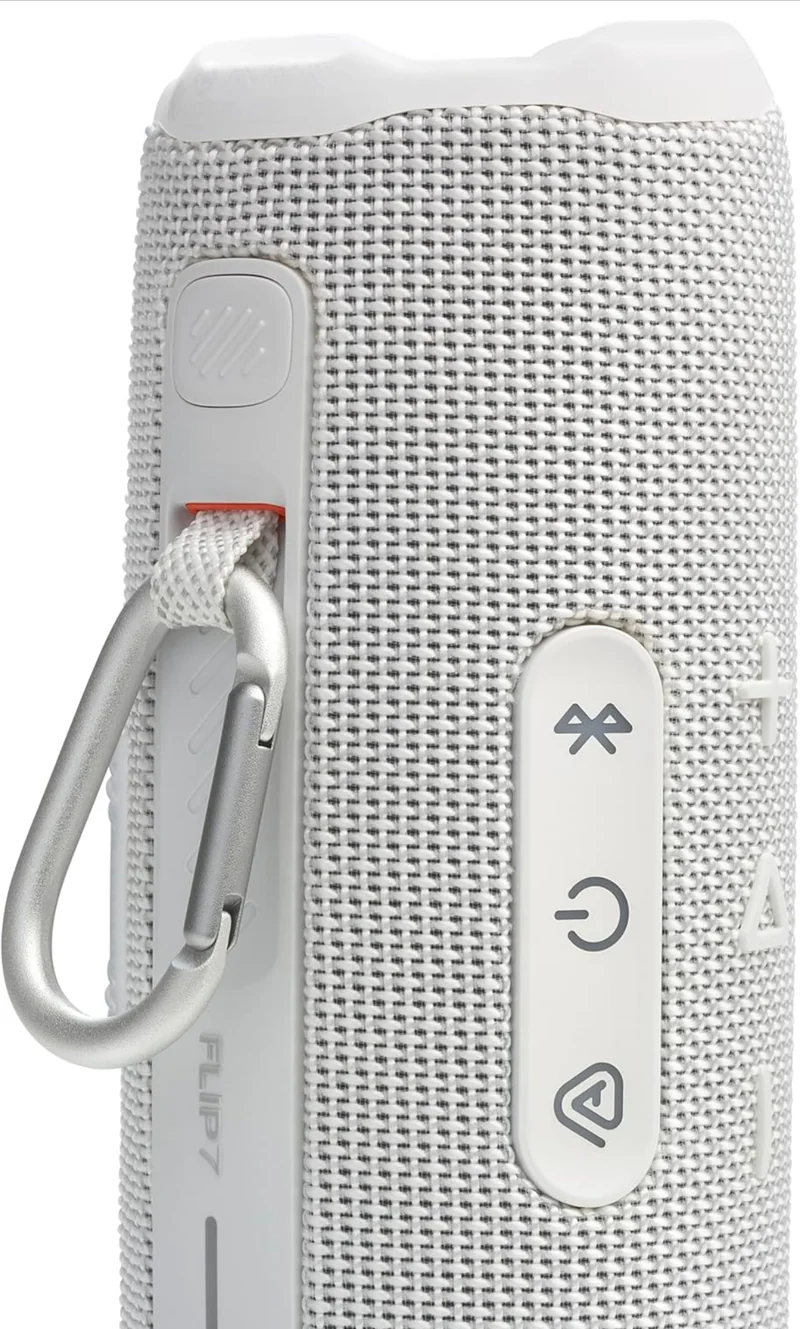 JBL Flip 7 - Portable Waterproof and Drop-Proof Speaker with Interchangeable Accessories (White)