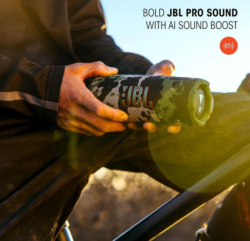 JBL Flip 7 - Portable Waterproof and Drop-Proof Speaker with Interchangeable Accessories (White)