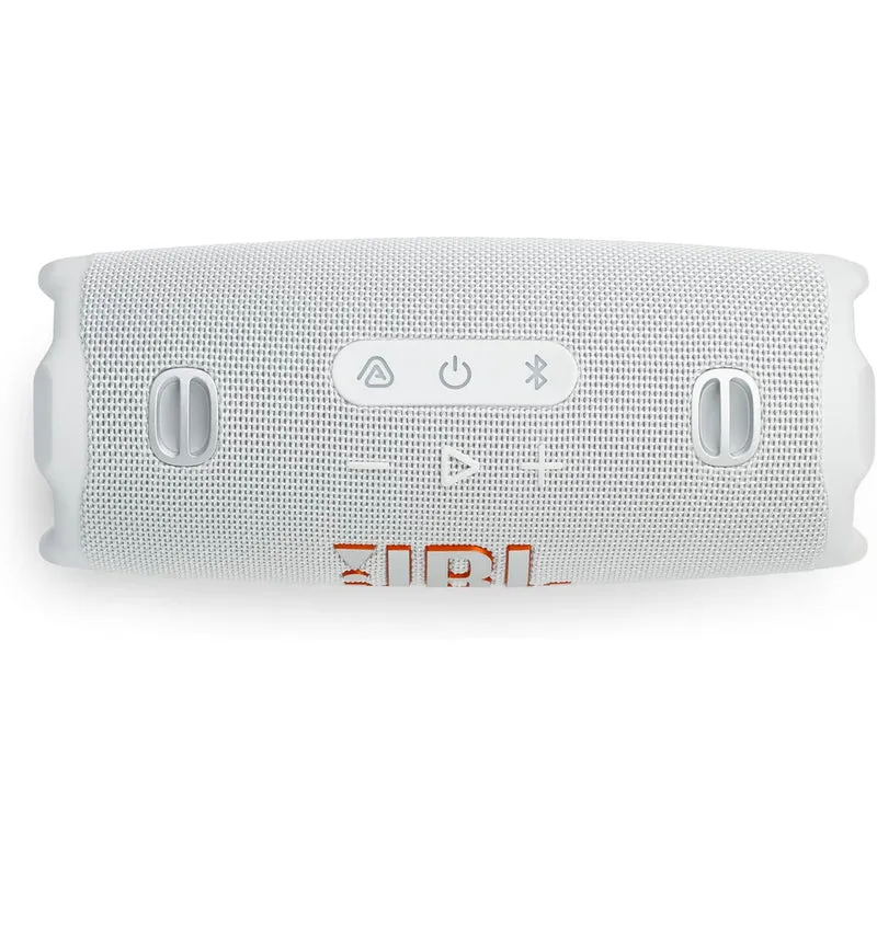 JBL Charge 6 - Portable Waterproof & Drop-Proof Bluetooth Speaker with a Sturdy/Removable Carrying Strap (White)