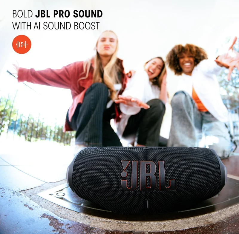 JBL Charge 6 - Portable Waterproof & Drop-Proof Bluetooth Speaker with a Sturdy/Removable Carrying Strap (Blue)
