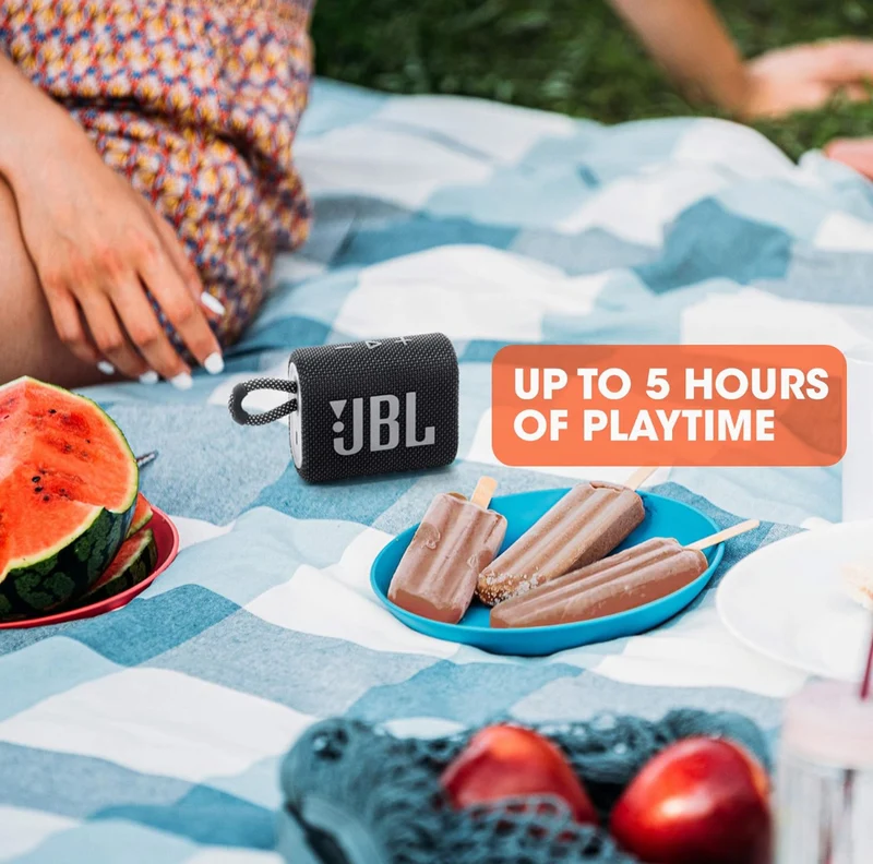 JBL Go 3 - Portable Mini Bluetooth Speaker P67 Waterproof and Dustproof - (Green)